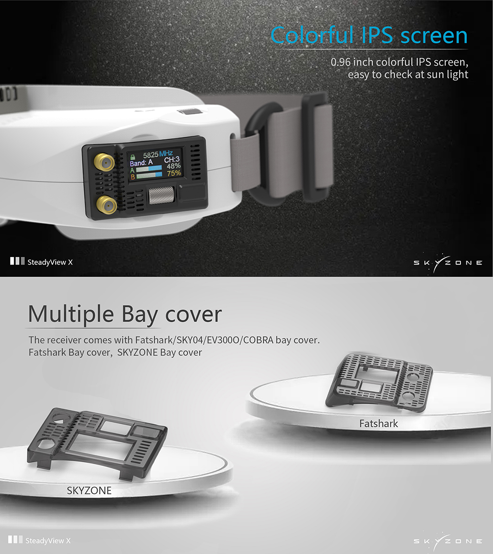 SKYZONE Steadyview X 5/5.8G Al - Skyzone Steadyview X Receiver Module incelemesi ve fiyatı